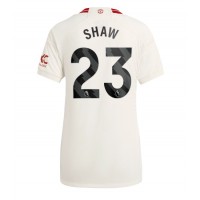Zenski Nogometni Dres Manchester United Luke Shaw #23 Rezervni 2023-24 Kratak Rukav